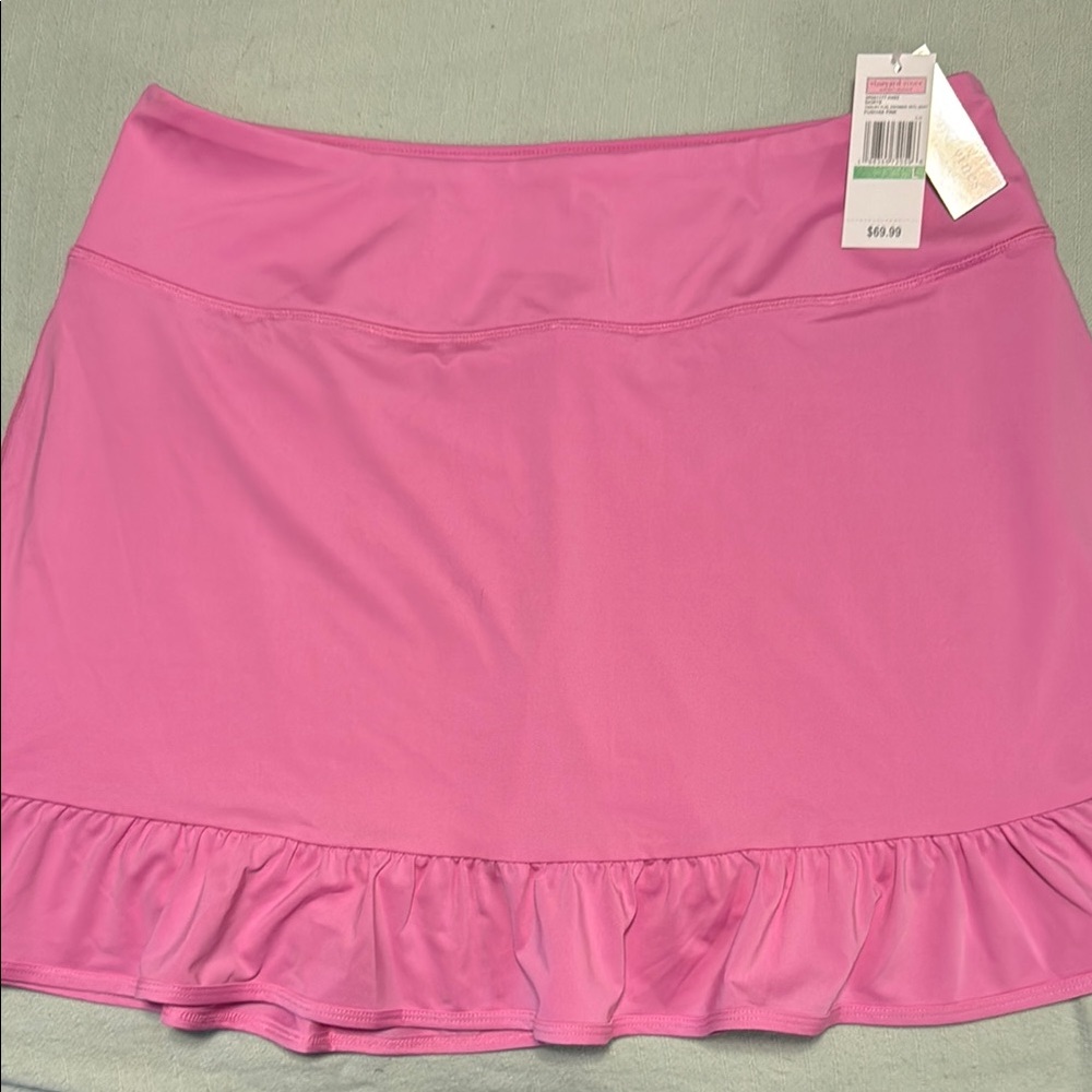 Vineyard Vines Performance Pink Ruffled Women's Skirt